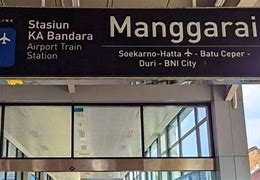 Stasiun Manggarai Malam Hari